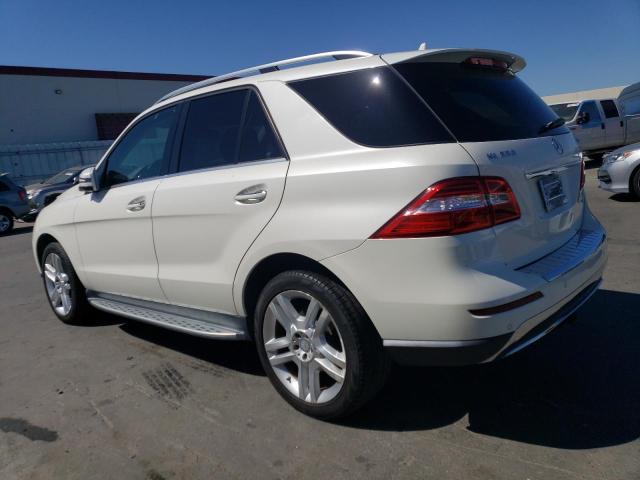 4JGDA5HB1DA103408 - 2013 MERCEDES-BENZ ML 350 4MATIC WHITE photo 2