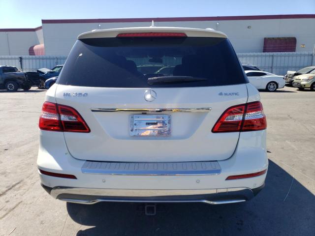 4JGDA5HB1DA103408 - 2013 MERCEDES-BENZ ML 350 4MATIC WHITE photo 6