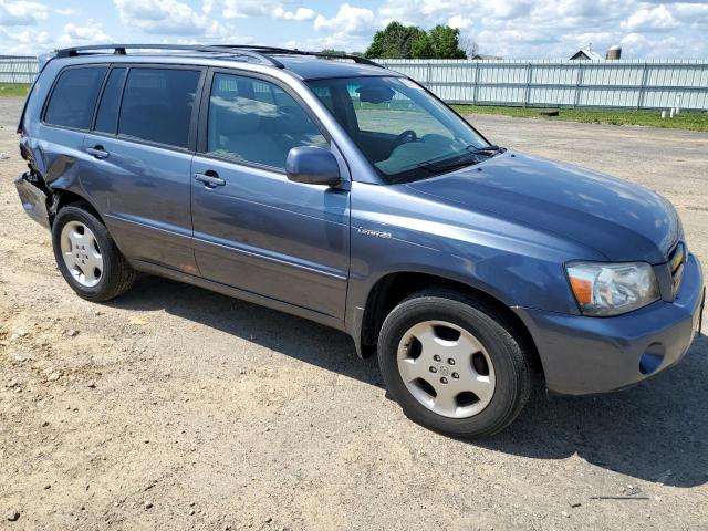 JTEEP21A550136308 - 2005 TOYOTA HIGHLANDER LIMITED BLUE photo 4