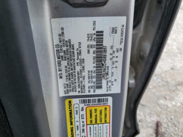 3LN6L2G94DR818897 - 2013 LINCOLN MKZ SILVER photo 12