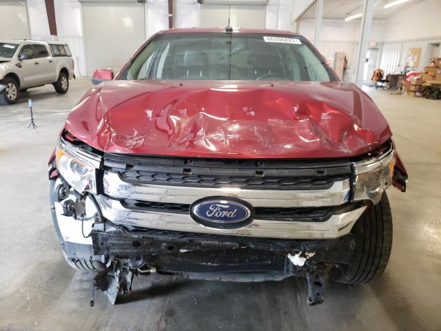 2FMDK4JC1EBA18116 - 2014 FORD EDGE SEL RED photo 5