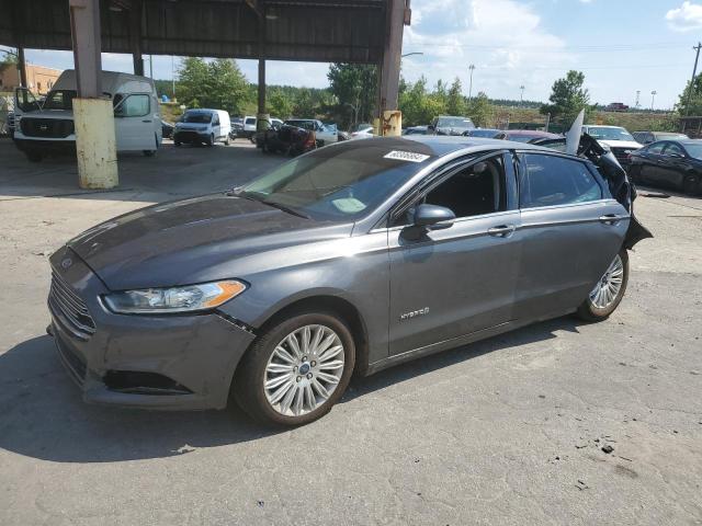 3FA6P0LU0GR318642 - 2016 FORD FUSION SE HYBRID GRAY photo 1