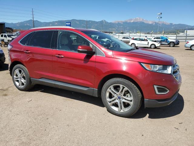 2FMPK4K85GBB23834 - 2016 FORD EDGE TITANIUM RED photo 4