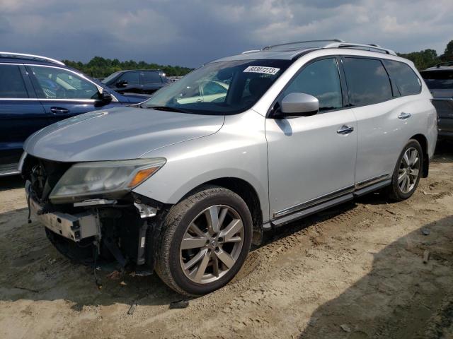 5N1AR2MM9EC692263 - 2014 NISSAN PATHFINDER S SILVER photo 1