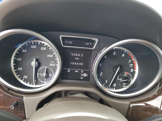 4JGDA5HB8CA043898 - 2012 MERCEDES-BENZ ML 350 4MATIC WHITE photo 9