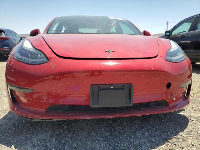 5YJ3E1EA1NF186811 - 2022 TESLA MODEL 3 RED photo 5