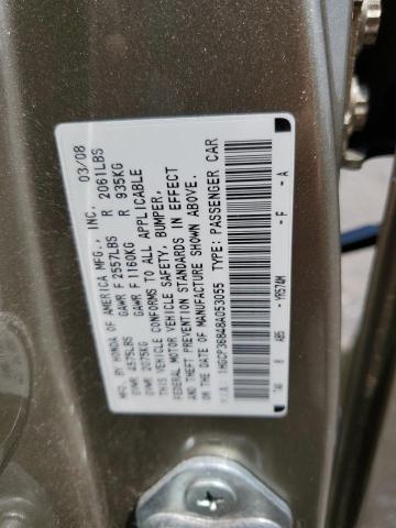 1HGCP36848A053055 - 2008 HONDA ACCORD EXL GOLD photo 13