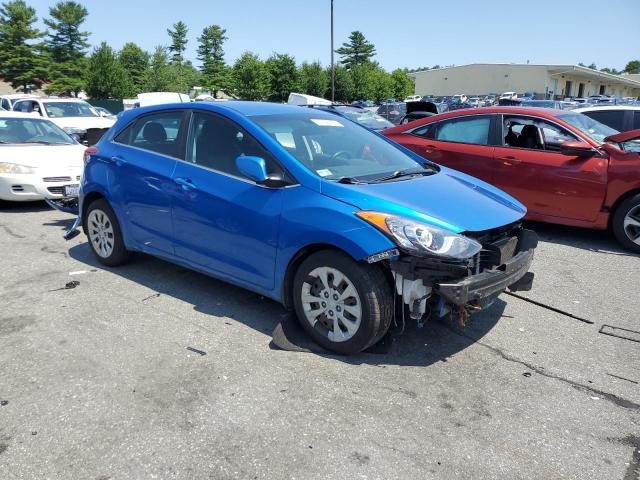 KMHD35LH9HU353909 - 2017 HYUNDAI ELANTRA GT BLUE photo 4