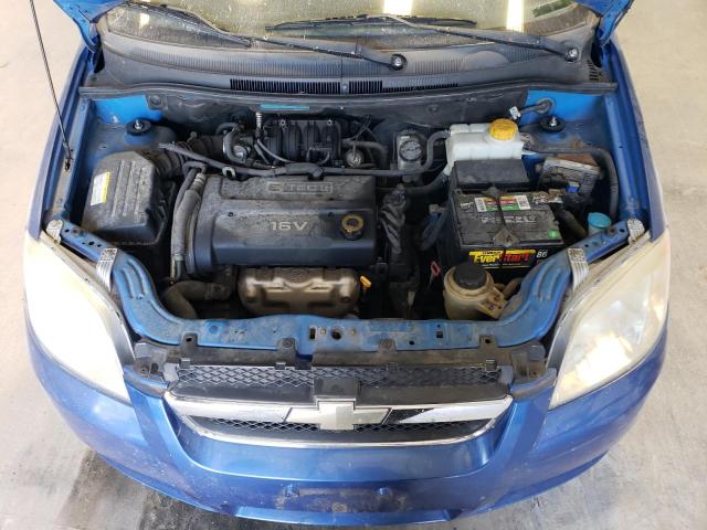 KL1TD56677B051902 - 2007 CHEVROLET AVEO BASE BLUE photo 11