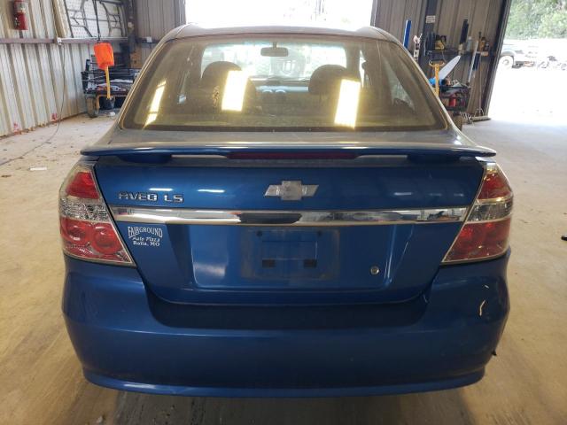 KL1TD56677B051902 - 2007 CHEVROLET AVEO BASE BLUE photo 6