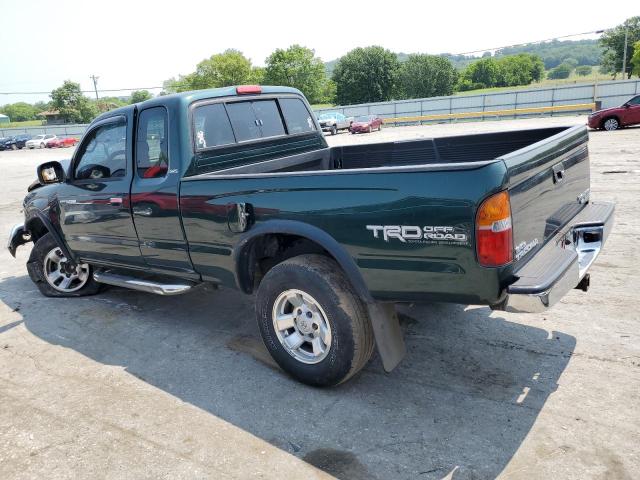 5TESN92N8YZ706295 - 2000 TOYOTA TACOMA XTRACAB PRERUNNER GREEN photo 2