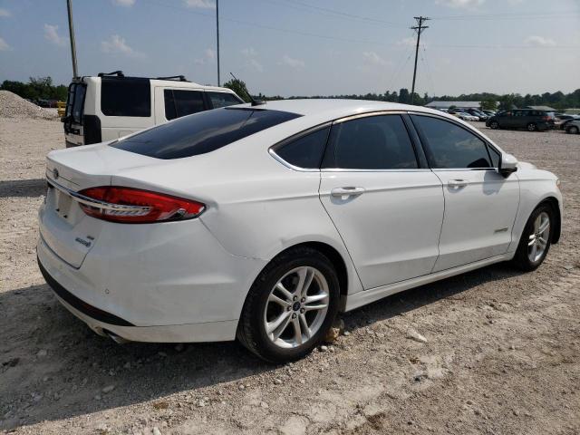 3FA6P0LU6JR250399 - 2018 FORD FUSION SE HYBRID WHITE photo 3