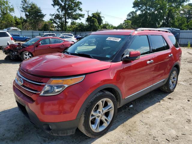 1FMHK7F82BGA37723 - 2011 FORD EXPLORER LIMITED RED photo 1