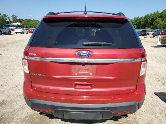 1FMHK7F82BGA37723 - 2011 FORD EXPLORER LIMITED RED photo 6