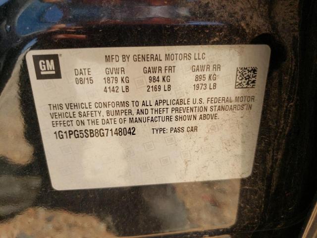 1G1PG5SB8G7148042 - 2016 CHEVROLET CRUZE LIMI LTZ BLACK photo 12