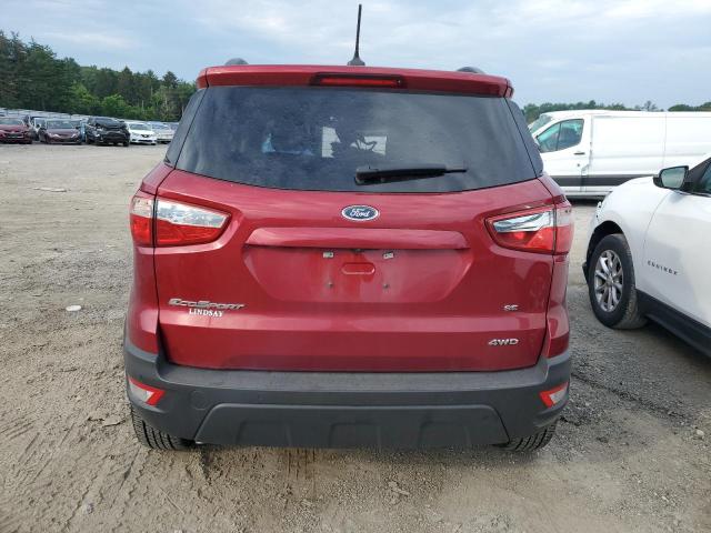 MAJ6S3GL3MC395758 - 2021 FORD ECOSPORT SE RED photo 6