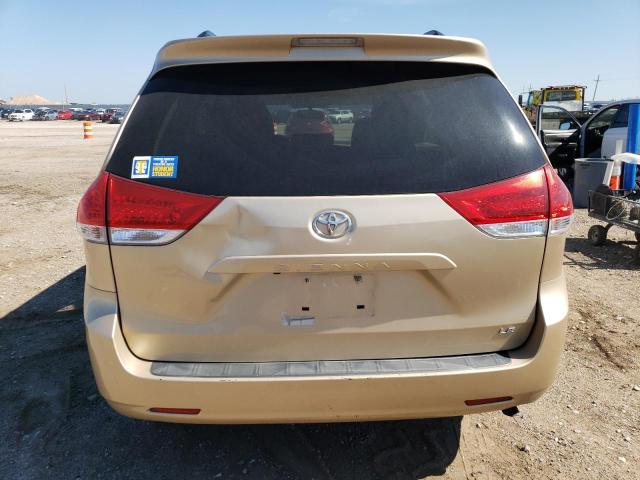 5TDKK3DC1BS169016 - 2011 TOYOTA SIENNA LE CREAM photo 6