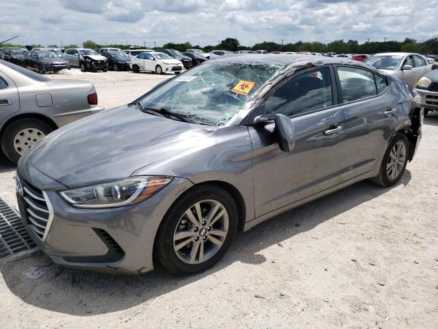 5NPD84LF7JH370402 - 2018 HYUNDAI ELANTRA SEL GRAY photo 1