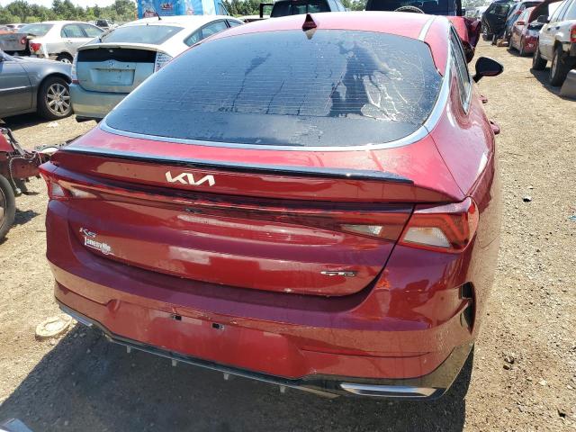 5XXG64J29NG098598 - 2022 KIA K5 GT LINE MAROON photo 6