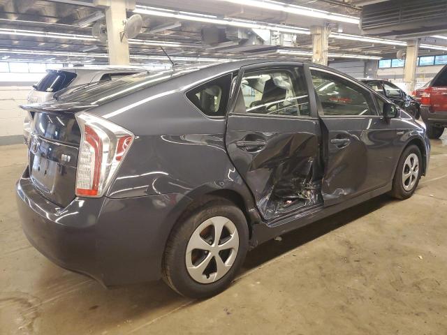 JTDKN3DU6D1654316 - 2013 TOYOTA PRIUS GRAY photo 3