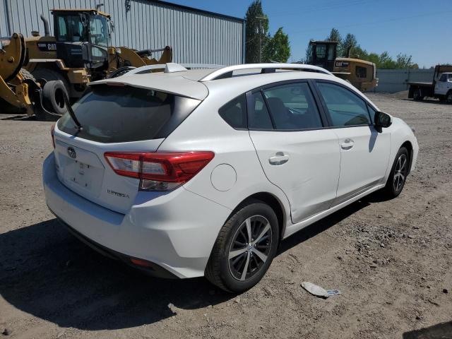 4S3GTAD65K3745029 - 2019 SUBARU IMPREZA PREMIUM WHITE photo 3