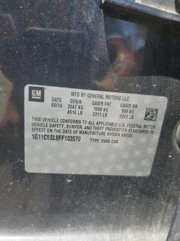 1G11C5SL8FF103570 - 2015 CHEVROLET MALIBU 1LT 黑色 照片 12
