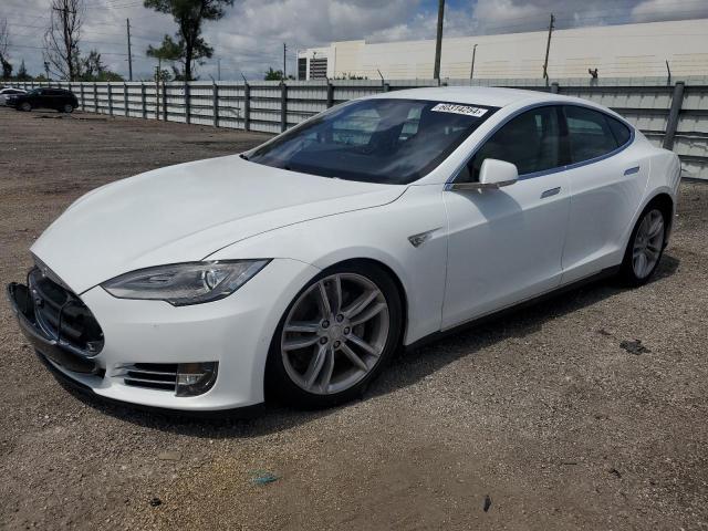 5YJSA1E15FF111053 - 2015 TESLA MODEL S თეთრი ფოტო 1