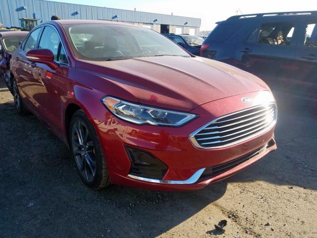 3FA6P0CD2KR236355 - 2019 FORD FUSION SEL  photo 1