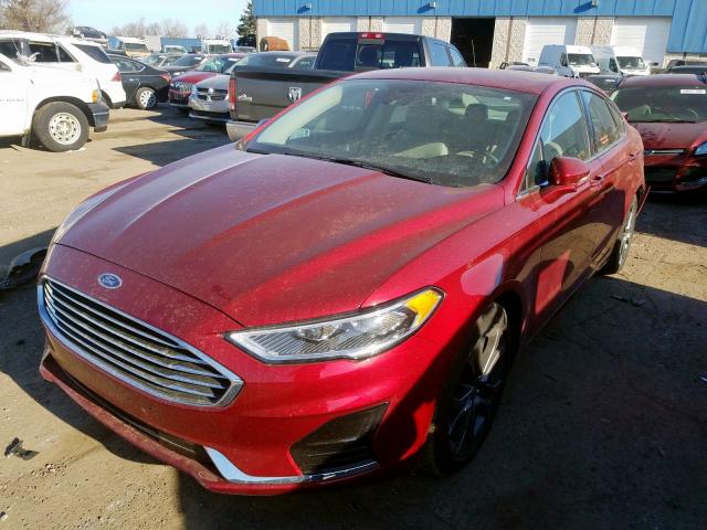 3FA6P0CD2KR236355 - 2019 FORD FUSION SEL  photo 2