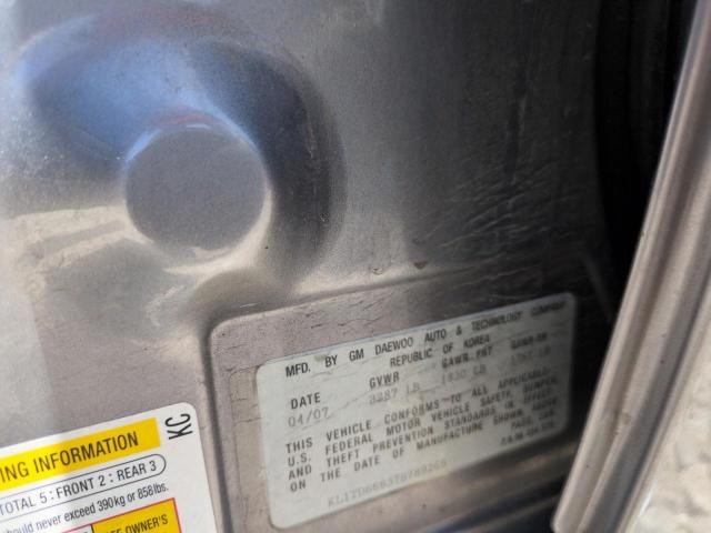 KL1TD66637B789265 - 2007 CHEVROLET AVEO BASE Boz foto 12