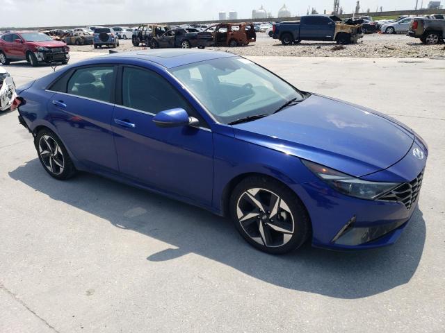 5NPLP4AG3MH012289 - 2021 HYUNDAI ELANTRA LIMITED BLUE photo 4