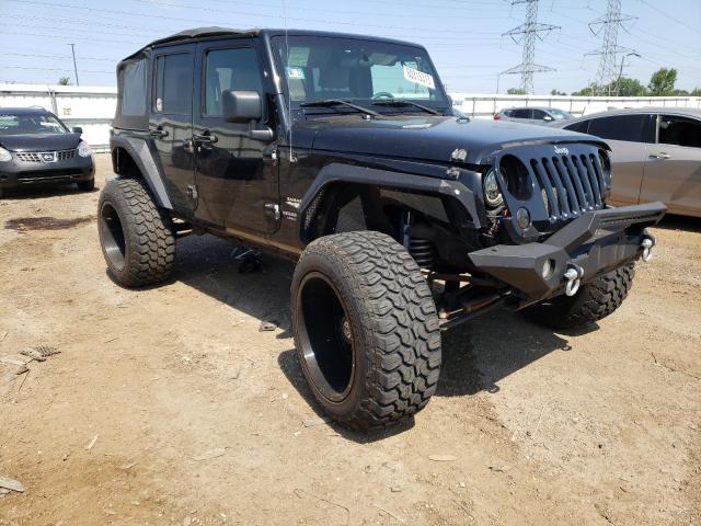 1J8GA59177L219480 - 2007 JEEP WRANGLER SAHARA BLACK photo 4