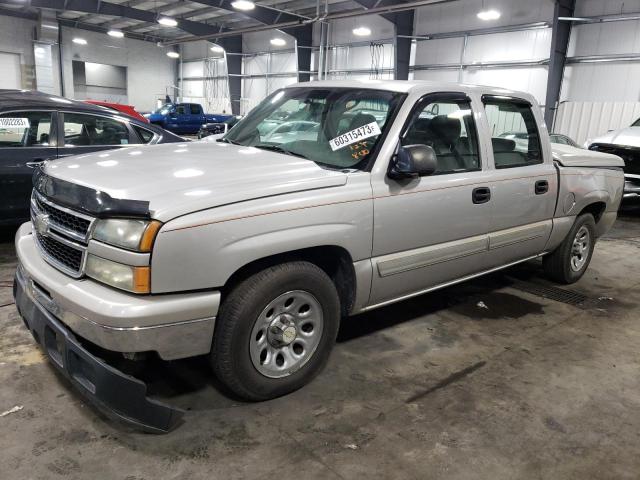 2GCEC13VX71151906 - 2007 CHEVROLET SILVERADO C1500 CLASSIC CREW CAB SILVER photo 1