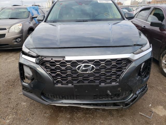 5NMS23ADXLH260187 - 2020 HYUNDAI SANTA FE SE GRAY photo 9