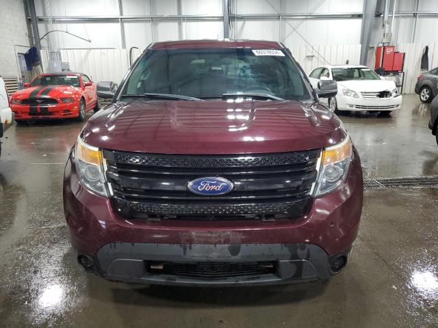 1FM5K8ARXFGB92437 - 2015 FORD EXPLORER POLICE INTERCEPTOR 勃艮第红 照片 5