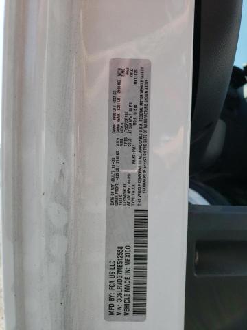 3C6LRVDG7ME512558 - 2021 RAM PROMASTER 2500 HIGH 白色 照片 13