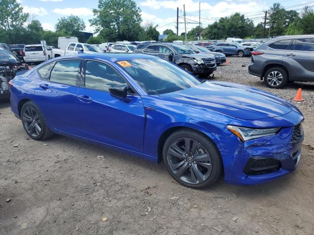 19UUB6F53NA000286 - 2022 ACURA TLX TECH A BLUE photo 4