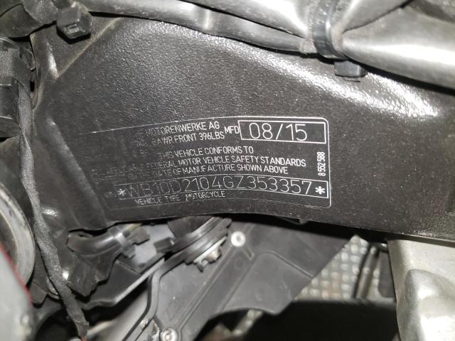 WB10D2104GZ353357 - 2016 BMW S1000RR RR BLACK photo 10