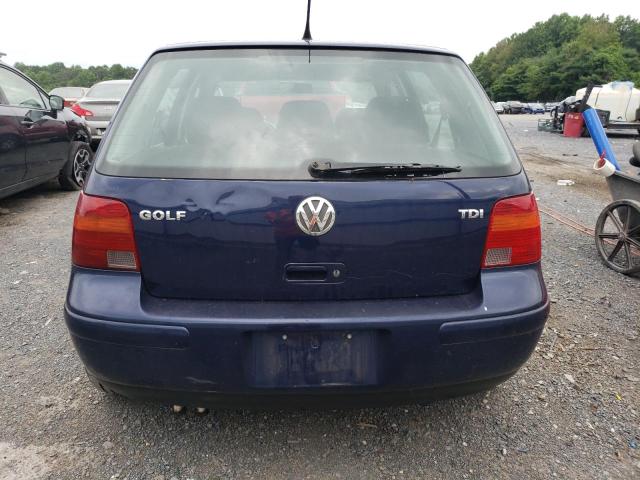 9BWGP61JX34007058 - 2003 VOLKSWAGEN GOLF GLS TDI BLUE photo 6