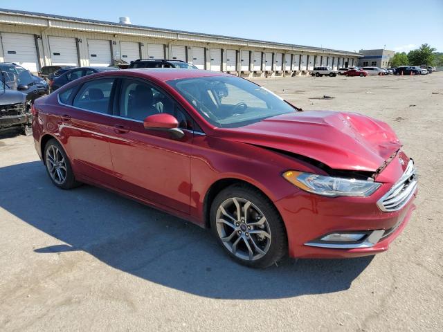 3FA6P0H90HR333986 - 2017 FORD FUSION SE RED photo 4