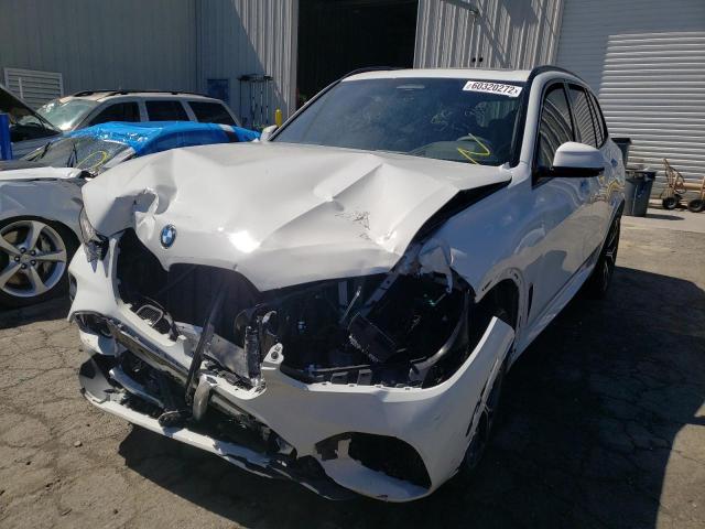 5UXCR4C08N9K57317 - 2022 BMW X5 SDRIVE 40I WHITE photo 2