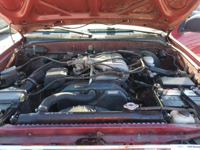 5TEGN92N02Z004422 - 2002 TOYOTA TACOMA DOUBLE CAB PRERUNNER RED photo 11