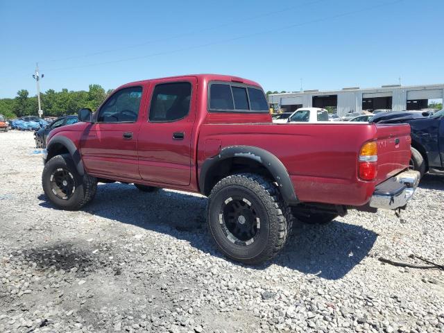 5TEGN92N02Z004422 - 2002 TOYOTA TACOMA DOUBLE CAB PRERUNNER RED photo 2