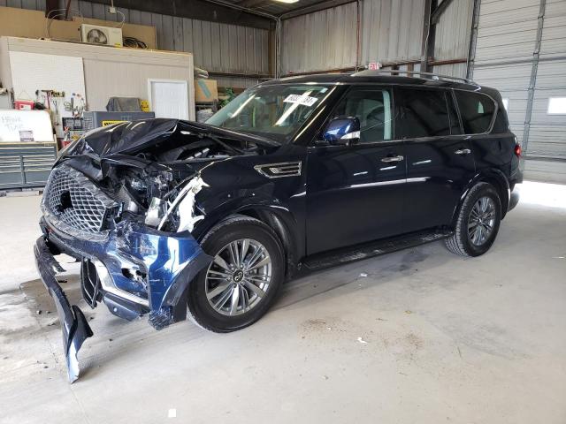 JN8AZ2AF8M9719558 - 2021 INFINITI QX80 LUXE BLUE photo 1