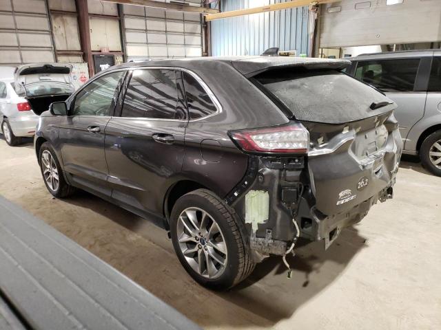 2FMPK4K83HBB67428 - 2017 FORD EDGE TITANIUM GRAY photo 2