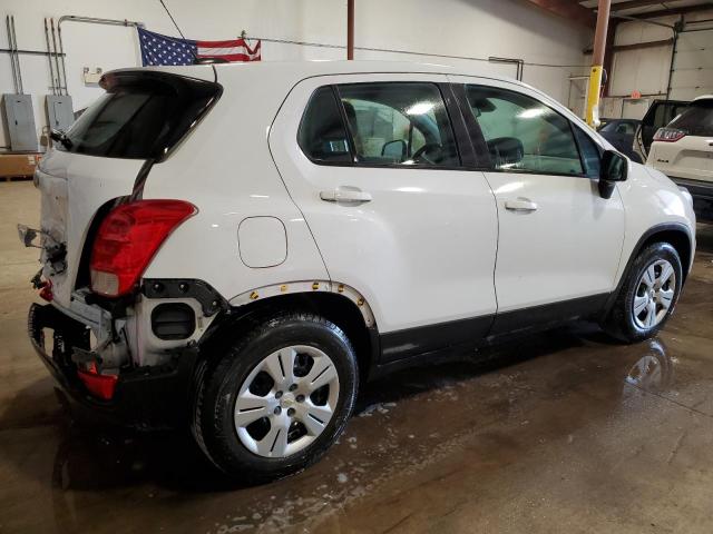 KL7CJKSBXJB631121 - 2018 CHEVROLET TRAX LS WHITE photo 3