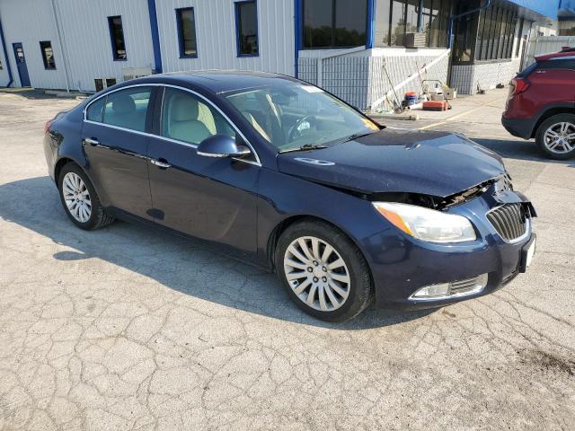 2G4GS5EV0C9139190 - 2012 BUICK REGAL PREMIUM BLUE photo 4