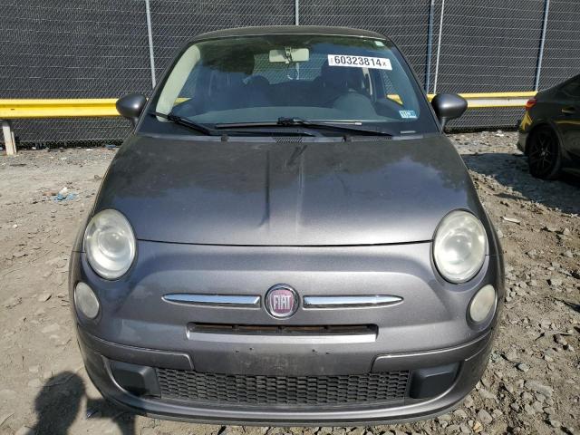 3C3CFFAR1CT117061 - 2012 FIAT 500 POP GRAY photo 5