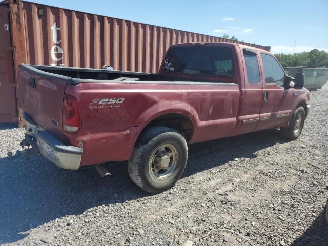 1FTNX20L32ED57122 - 2002 FORD F250 SUPER DUTY BURGUNDY photo 3