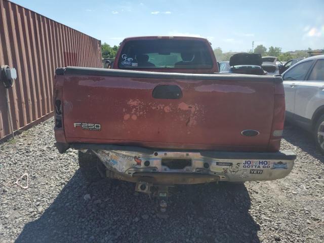 1FTNX20L32ED57122 - 2002 FORD F250 SUPER DUTY BURGUNDY photo 6